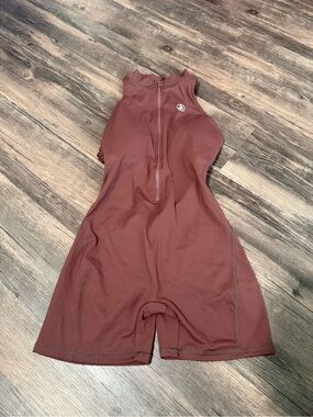 🤎 KIMITH "I Am Limitless" Zipper Bodysuit – Chocolate 🤎